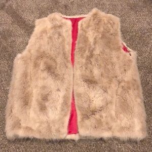 Rabbit fur vest